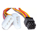 Adaptador 6 Pines A 2 Molex 4 Pines Para Vga Nisuta Ns-ad624