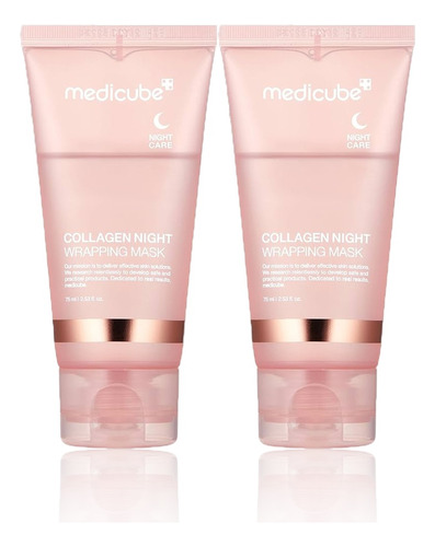 . 2pc Medicube Mascarilla Collagen Night Mask Wrapping Peel