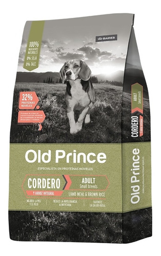 Alimento Old Prince Proteínas Noveles Perro Adulto De Raza Pequeña Sabor Cordero Para Perro Adulto De Raza Pequeña Sabor Cordero En Bolsa De 7.5 kg