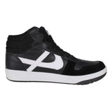 Tenis Panam Bota Negro Tepoz Azabache Unisex Moda