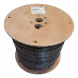 Cable Coaxial Rg6 40/60 Carreta X Mts Color Negro 