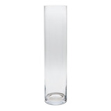 Decoração Vaso De Vidro Cilindrico - 10x40 - Arranjo Flores