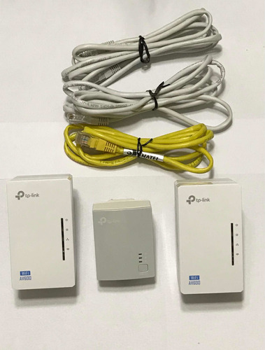 Extensor Powerline Av600 Tp-link Tl-wpa4220t Kit Triplo