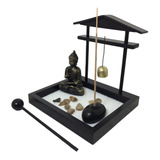 Jardim Zen Com Gongo E Buda Em Meditação Feng Shui 