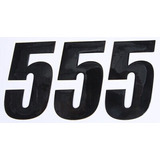 Dcor Number Pack Universal Mx Motocross Atv 5 Black Size Lrg