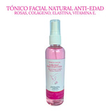 Tónico Facial Agua Rosas Colágeno Vitamina E Elastina 125ml