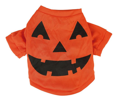 Roupa Para Pet Rosto De Abóbora Halloween 29003739