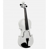Violin 4/4 Blanco C/estuche Brea Amadues Cellini Amvl001wh