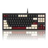 Teclado Compacto Para Juegos Mecánico 80%, Teclado Tkl Con C