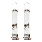 Alimentador Suspenso Wild Bird Tubular Antiferrugem Outdoor