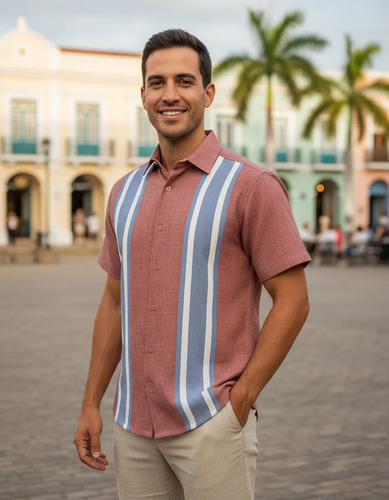 Guayabera Mc Cancumisa 967o Marsala