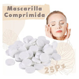 Mascarilla Facial Comprimida Pastilla Algodon Suave 100pz