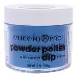 Esmalte De Uñas Cuccio Colour Dip Powder, 1.6 Oz, Color Azul