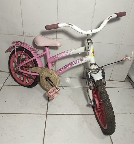 Bicicleta Infantil Linda Danny Rosa - Usado Para Reformar 