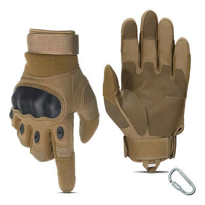 Guantes Tácticos Allbewell Pantalla Táctil Protector Nudillos Marrón Talla S | MercadoLibre