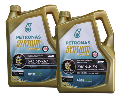 Petronas Aceite Sintetico Syntium 3000 Xs 5w-30 10l
