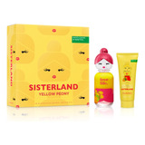 Set Benetton Sisterland Yellow Peony 80ml + Body Lotion 75ml