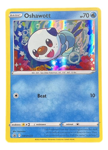 Pokemon Holo Oshawott Swsh222 Black Star Promo 2022 Ingles