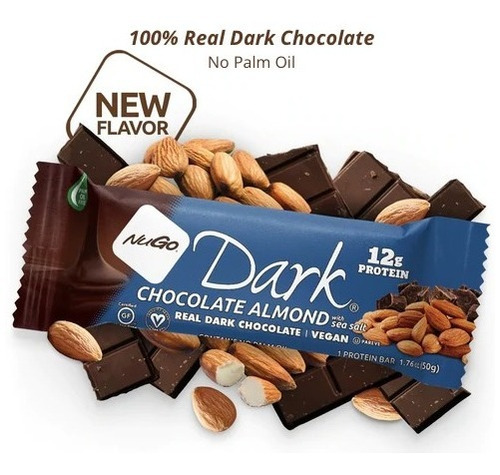 Nugo Dark Chocolate Almond Barritas (caja Con 12)