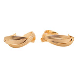 Aretes Para Mujer, Pendientes Circulo, Oeo Laminado 14k