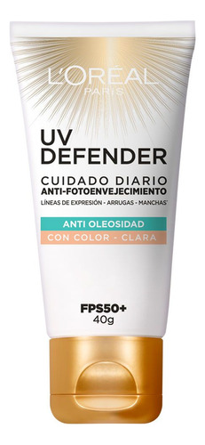 Loreal Paris Uv Defender Anti Brillo Cuidado Diario Arrugas