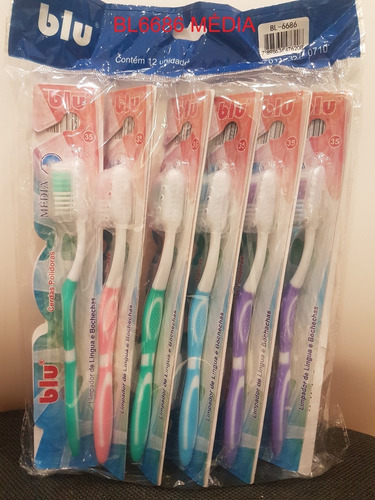 Escova Dental Atacado Kit C/ 480pcs Cerdas Média 