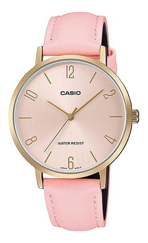 Reloj Casio Dama Ltp-vt01gl-4b Rose Malla Rosa Casiocentro