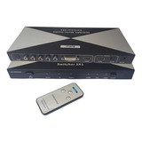 Conversor Switcher 3x1 Hdmi Ypbpr Dvi Para Hdmi Scaler Spdif