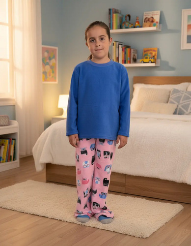 Pijama Infantil Invernal Felpa Niña Happy Dawn Gatitos