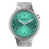 Swatch Vestido Unisex Turquesa Acero Inoxidable Cuarzo Gran.