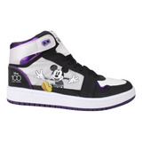 Tenis Edicion Especial Mickey Mouse Panam Blanco Morado