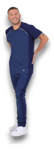 Ambo Medico Arciel Hombre Terzo Diseño Sporty Azul Marino