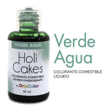 Colorante Liquido Holi Cakes 60 Ml Verde Agua Aerógrafo