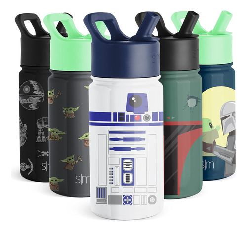 Botella De Agua Para Niños Simple Y Moderna De Star Wars R2d