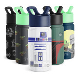 Botella De Agua Para Niños Simple Y Moderna De Star Wars R2d