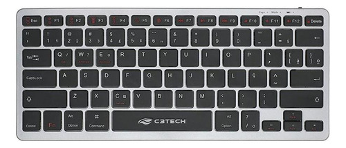 Teclado Bluetooth Recarregável Sem Fio C3tech 