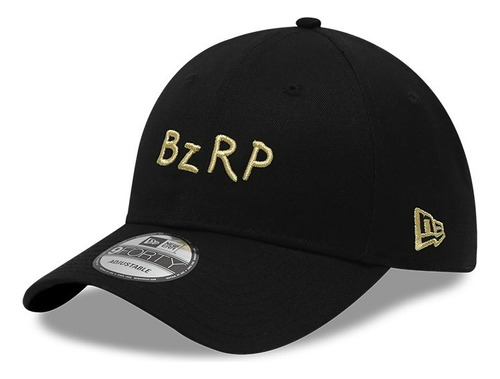 Gorra Oficial New Era Bzrp 9forty Bizarrap Negra Ajustable