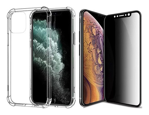 Capa Para iPhone 11 Pro Max + Pelicula Fosca Privacidade