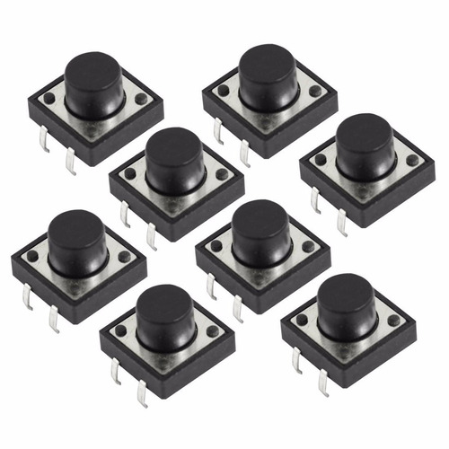 X100 Push Button Boton Pulsador Tact Switch Touch 12x7.5 Mm