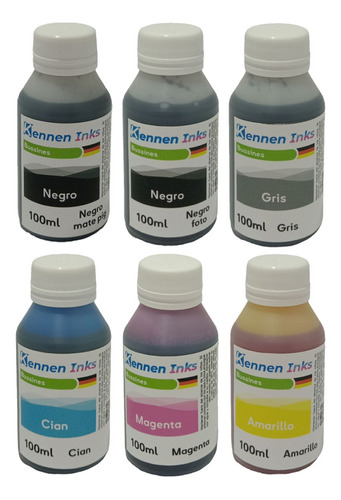 Tinta Kennen Inks Para Hp T1100 T1200 T1300 Combo 6x100ml