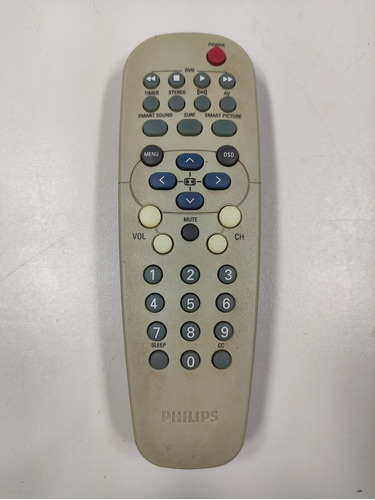 Controle Remoto Philips Tv Dvd Original Usado 