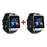 2x Telefone Celular Relógio Dz09 Inteligente Smartwatch Chip