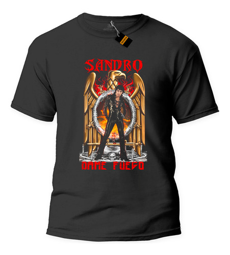 Remera Sandro De America Estilo Trash Metal 100% Algodon