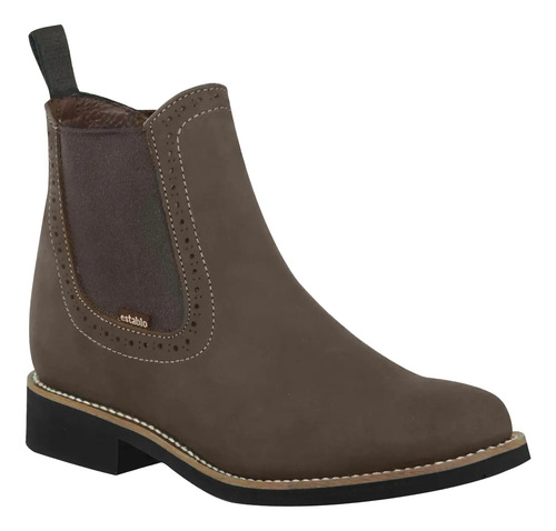 Bota Botín Establo Modelo 641 Piel Res Suela Goma