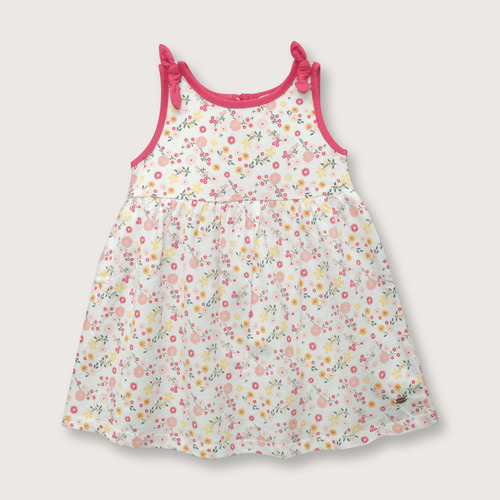 Vestido De Bebés Moños Esencial Frutilla (6m - 4a)