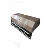 Asador Argentino Gas Y Carbon Con Tapa Inoxidable De 90 X 50