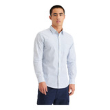 Camisa Hombre Original Button-up Slim Fit Azul Dockers