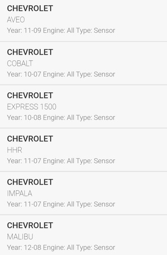 Sensor Map Aveo Cobalta Express 1500 Hhr Impala Malibu Foto 3