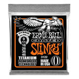 Encordado Ernie Ball 3122  Titanium Guitarra Eléc + 2 Picks 