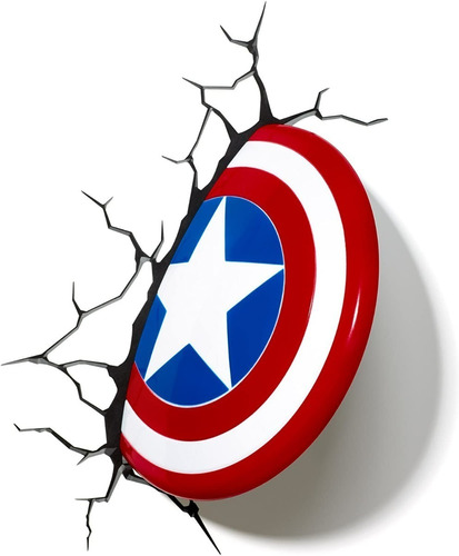 Luminaria Decorativa De Marvel Capitán América 3d
